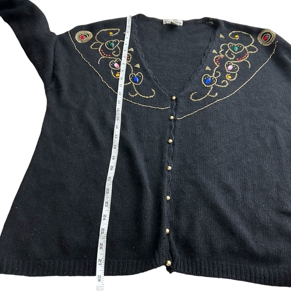 Vintage Sarah Richards Silk Blend Knit Cardigan. Size 20w/40. - Picture 7 of 8